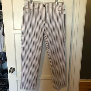 PER SE Straightleg Striped Jean Pant Like New